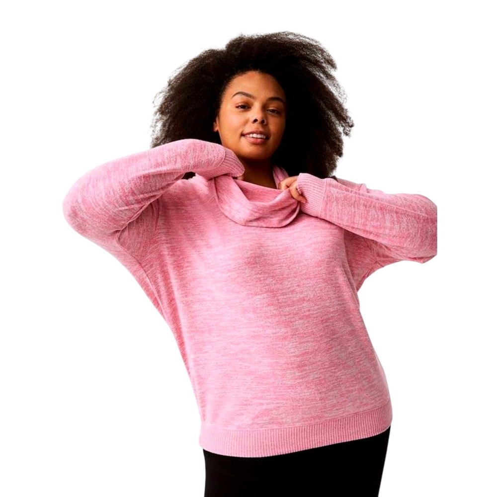Torrid 2 Super Soft Plush Cowl Neck Long Sleeve Tunic Sweatshirt Women 2X New